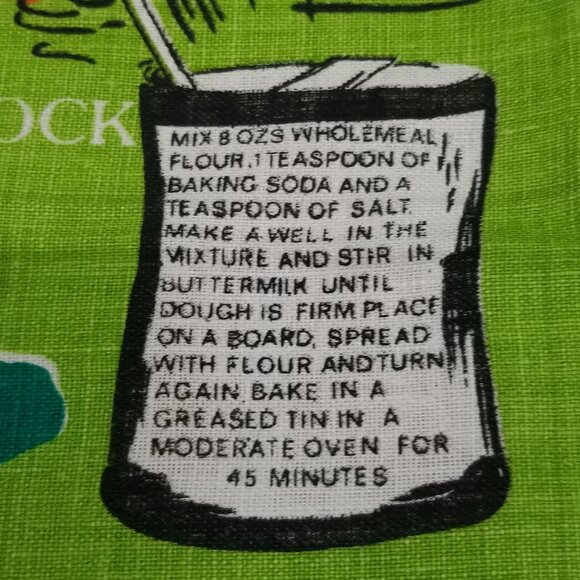 Vintage Irish Recipes Linen Tea Towel – A Nostalgic Kitchen Treasure - Picture 6 of 15
